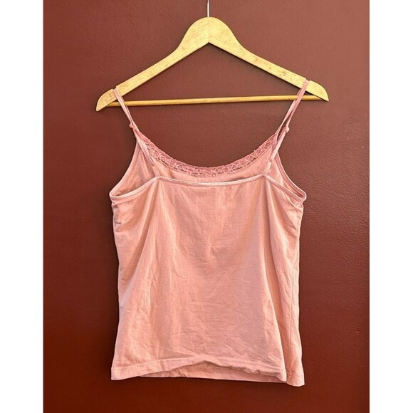 Vintage April Cornell Pink Beaded Tank Top Large Y2K 1990s Sequin Embellished - Picture 4 of 5